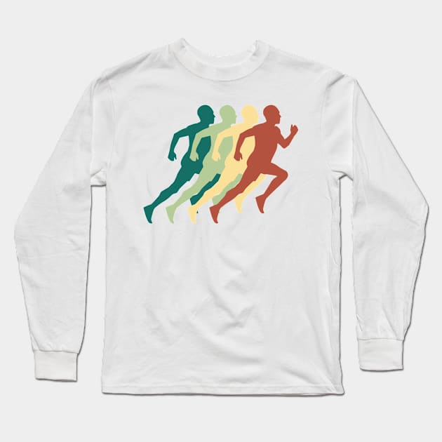 Running man Long Sleeve T-Shirt by designgoodstore_2